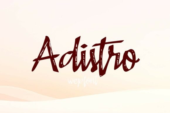 Adistro Font: A Bold and Expressive Typeface for Editorial Design