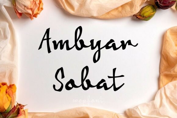 Ambyar Sobat: A Graceful Script Font for Modern Web Design