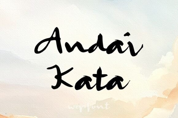 Andai Kata: A Bold Brush Script Font for Authentic Branding