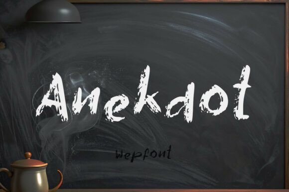 Anekdot: The Chalkboard Font That Adds Authentic Charm to Web Design