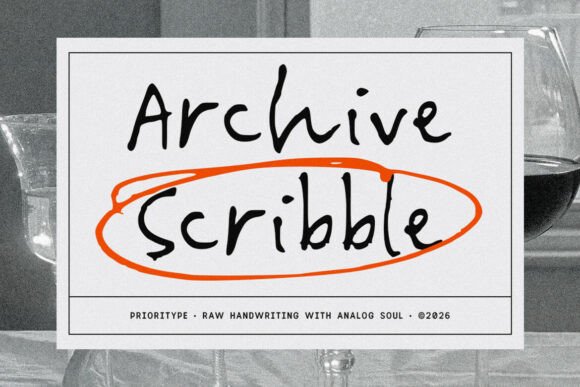 Archive Scribble: A Handwritten Font for Brands with a Story