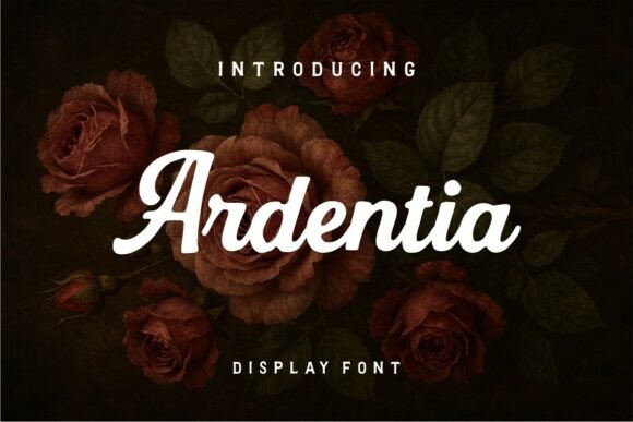 Ardentia: A Bold Calligraphic Font for Handmade Excellence