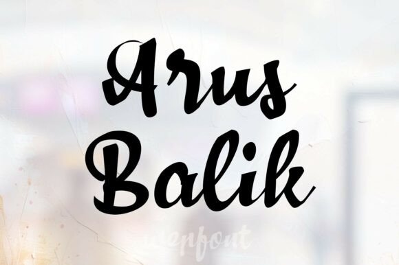 Arus Balik: A Handwritten Script Font for Modern Marketing