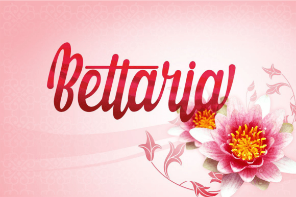 Bettaria: A Playful Script Font Built for Brand Personality