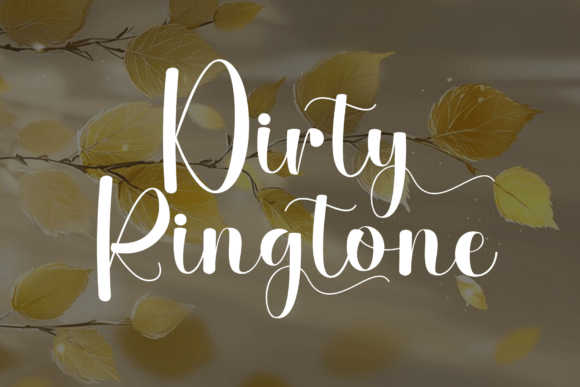 Bringing a Personal Touch to Web Design with Dirty Ringtone Font
