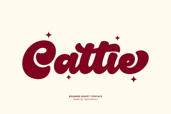 Cattie Font: Adding Playful Retro Charm to Digital Branding
