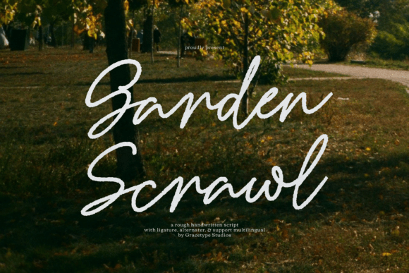 Garden Scrawl: A Font for Authentic Editorial Expression