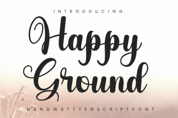 Happy Ground Font: A Festive Digital Design Asset