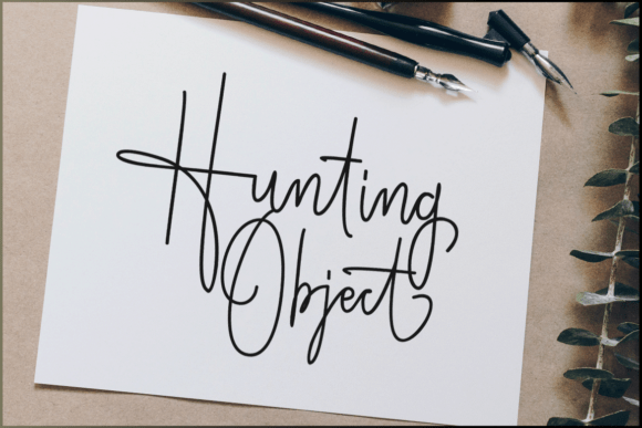 Hunting Object: A Versatile Handwritten Font for Digital Branding