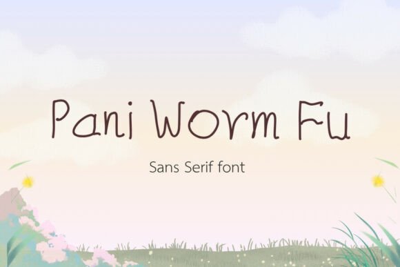 Introducing Pani Worm Fu: A Playful Handwritten Font for Crafters
