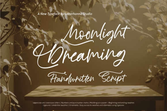 Moonlight Dreaming: A Versatile Script Font for Campaign Creators