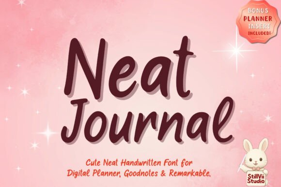 Neat Journal Font: Where Friendly Handwriting Meets Marketing