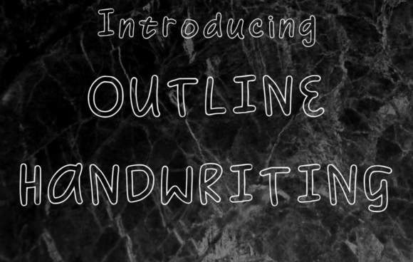 Outline Handwriting: A Craft-Friendly Font for Charming Designs