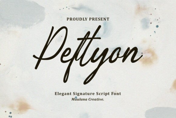 Peftyon: A Signature Script Font for Digital Elegance