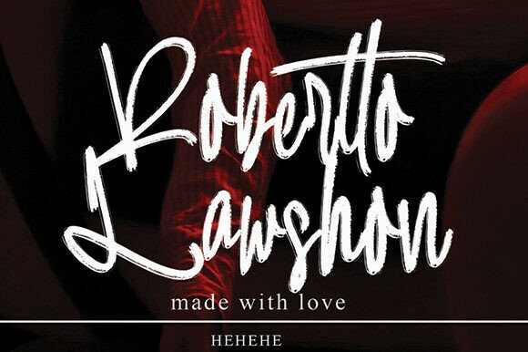 Robertto Lawshon: A Handwritten Font for Real Handmade Products