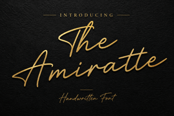 The Amiratte Font: A Signature Style for Your Brand