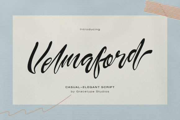 Velmaford: A Hybrid Script Font for Elegant, Handmade Designs